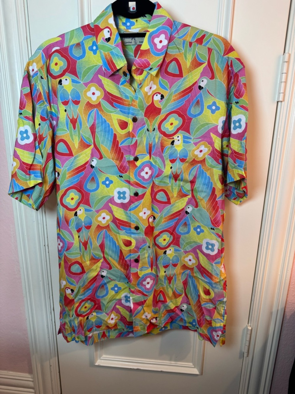 Kenny Flowers Multicolor Parrot & Floral Print Button-Down Shirt